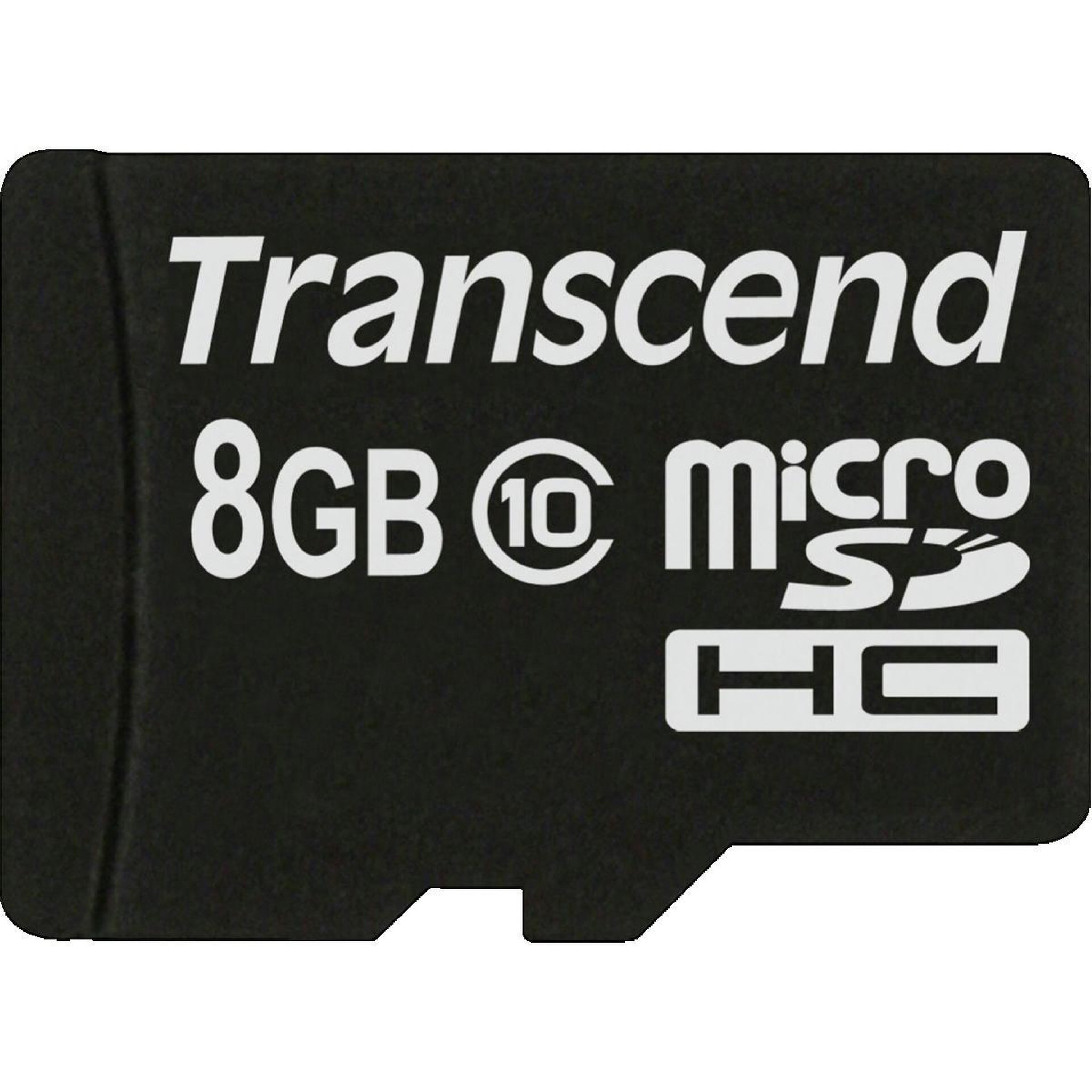 SD microSD Card 8GB Transcend SDHC Class10 w/adapter