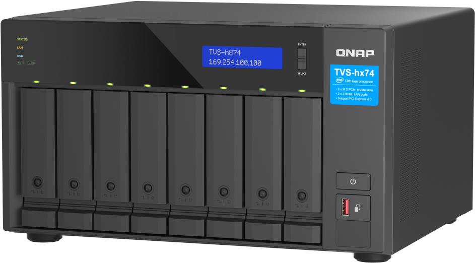Servidor Nas e de Armazenamento QNAP 8-bay QuTS hero NAS i9 16-core