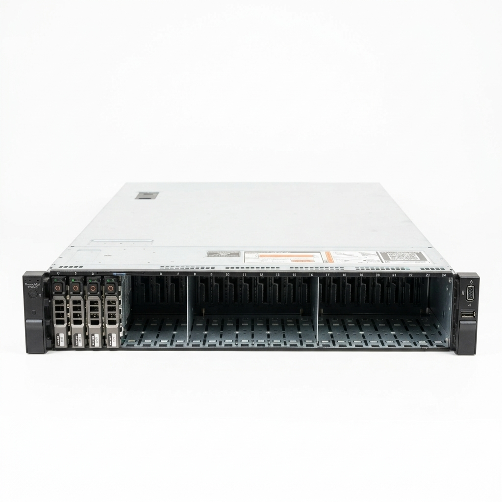 Servidor Recondicionado DELL R720XD 2U 2X E5-2670 V2 32GB 4X1TB SAS 2XPSU S/CADDIES