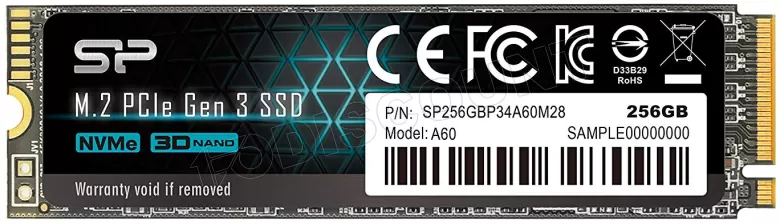 Silicon Power P34A60 SSD - 256GB - M.2 2280 - PCIe 3.0