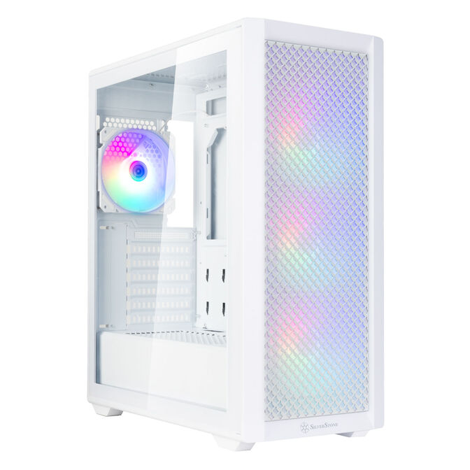 SilverStone FARA 515XR PC-Gehäuse, Midi-Tower, ATX, RGB, Tempered Glass - weiss