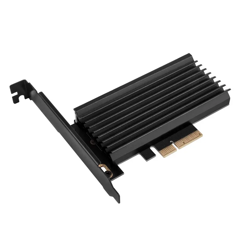 SilverStone SST-ECM24-ARGB - PCI-E Gen4 Erweiterungskarte zu M.2 (NGFF) - mit Kühler, ARGB