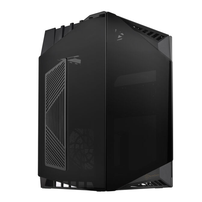 SilverStone SST-LD03B-AF Lucid Mini-ITX Gehäuse, Tempered Glass - schwarz