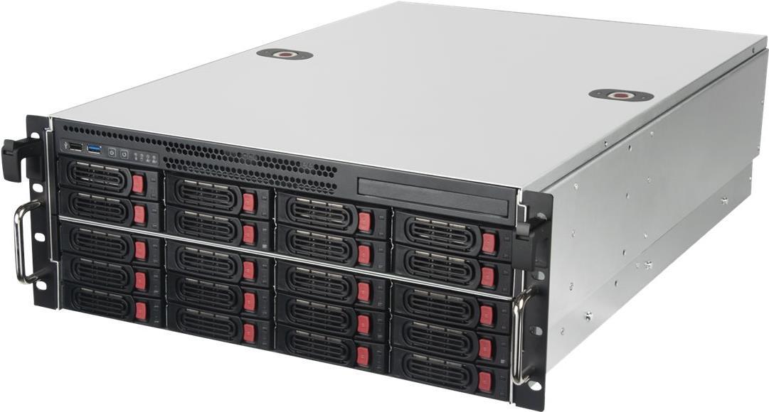 Silverstone SST-RM43-320-RS Rackmount Server - 4U - Grigio
