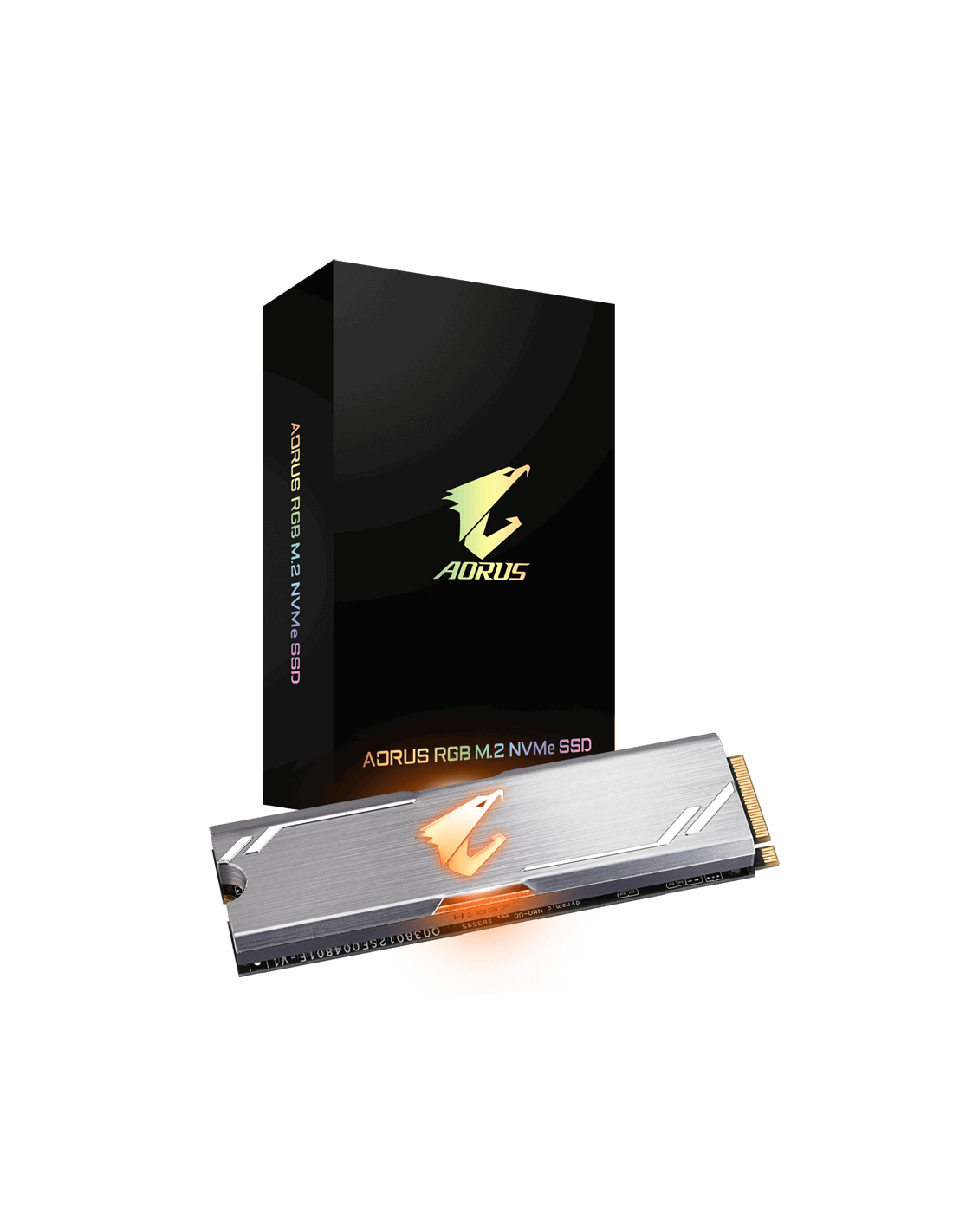 SSD Gigabyte Aorus RGB 512GB M.2 NVMe - 2480MB/s, RGB, 3D TLC