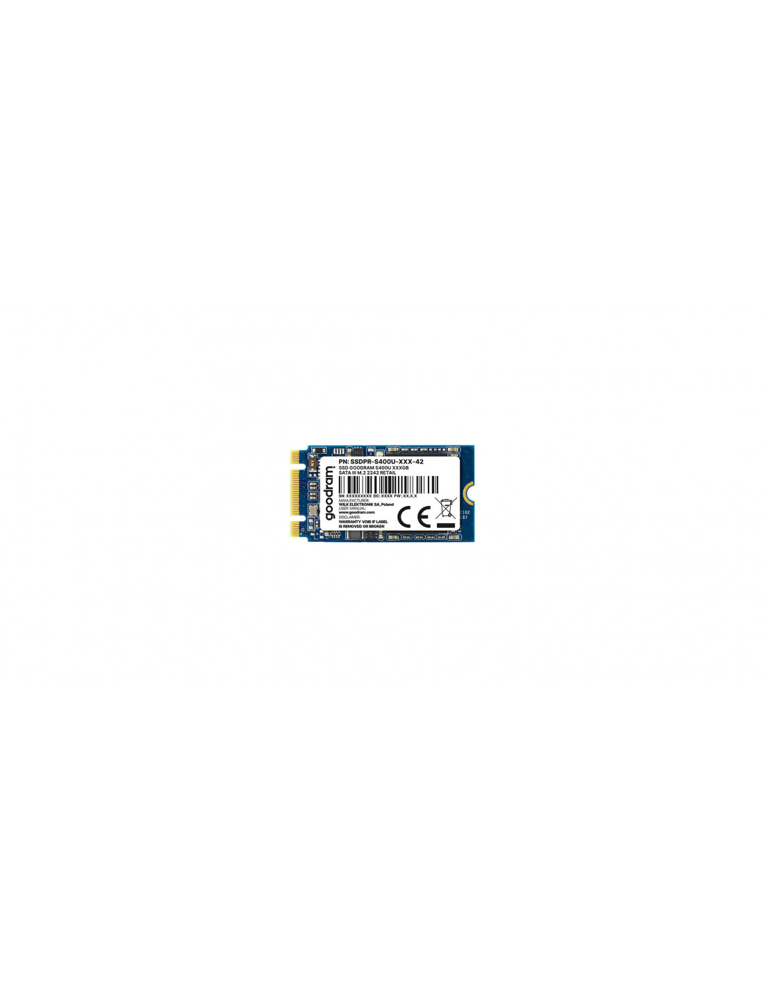SSD GoodRam S400U 120GB M.2 SATA III TLC, 550MB/s Leitura