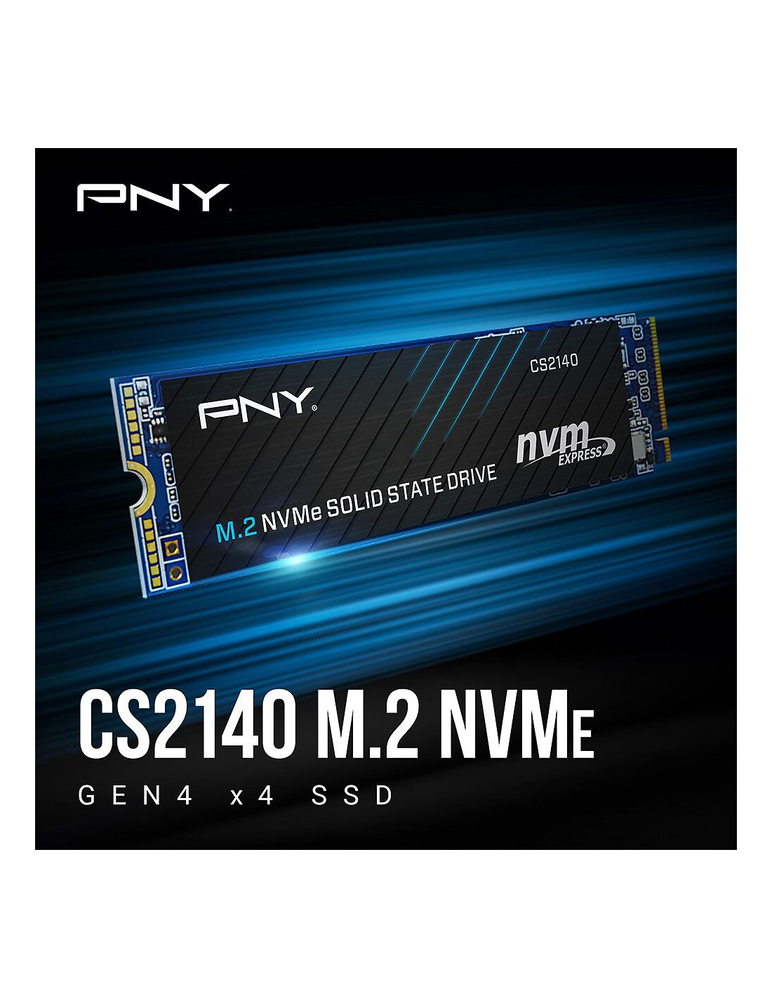 SSD M.2 1TB PNY CS2140, NVMe, PCIe Gen 4