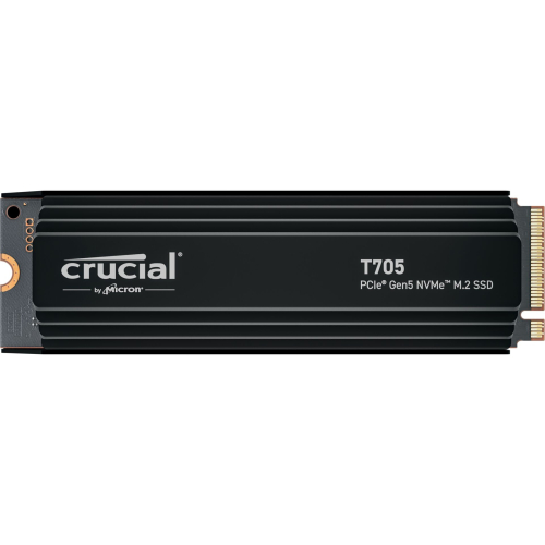 SSD M.2  Crucial T705 2TB PCIe 5 SSD w/heatsink