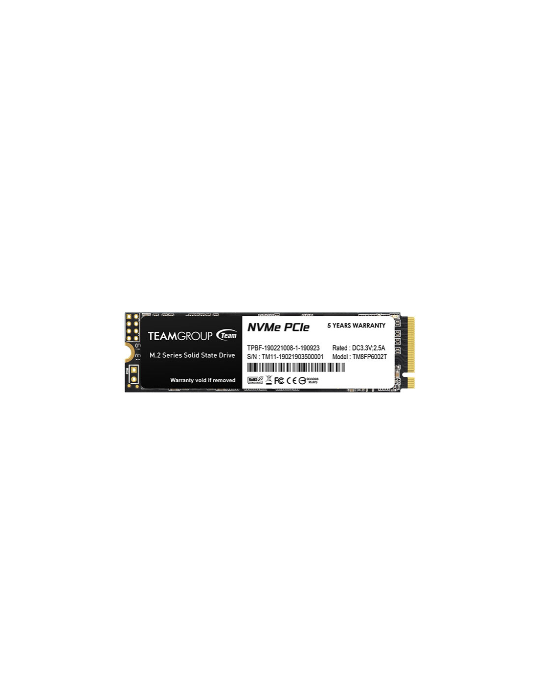 SSD M.2 PCIe NVMe Team Group 512GB MP33-1700R/1400W-220/200K IOPS