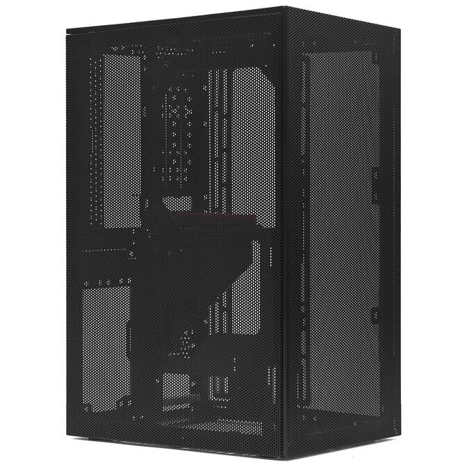 SSUPD Meshroom S V2 PC-Gehäuse, Mini-Gehäuse, ATX, Mesh – schwarz, PCIe 5.0