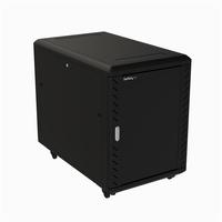 StarTech 15 HE 48,26cm 19Zoll Serverschrank - 800mm tief - bis zu 800 kg - abschliessbarer Netzwerkschrank mit Rollen- EIA-310