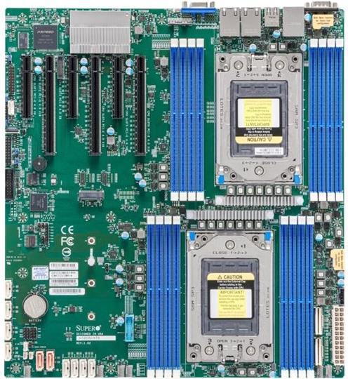 Supermicro H12DSi-NT6 Server-Mainboard E-ATX Sockel SP3 2x 10-Gigabit-Ethernet DDR4 ECC