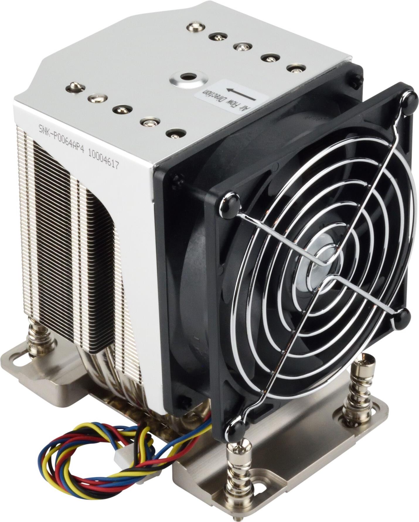 Supermicro SNK-P0064AP4 Prozessor-Luftkühler 4U Schwarz, Silber
