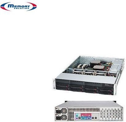 Supermicro SuperChassis SC825 TQC-600LPB 2U Rack-Gehäuse E-ATX 600 W Schwarz