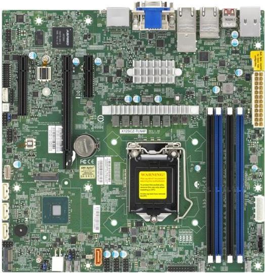 Supermicro X12SCZ-TLN4F Server-Mainboard micro ATX LGA 1200 Intel W480
