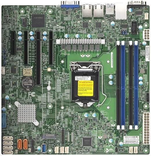 Supermicro X12STL-F-B Bulk Server-Mainboard, Micro ATX, LGA1200, Intel C252, DDR4