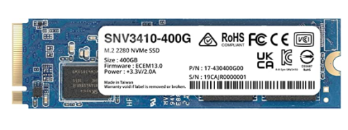Synology SNV3410 - SSD - 400 GB - interna - M.2 2280 - PCIe 3.0 x4 (NVMe)