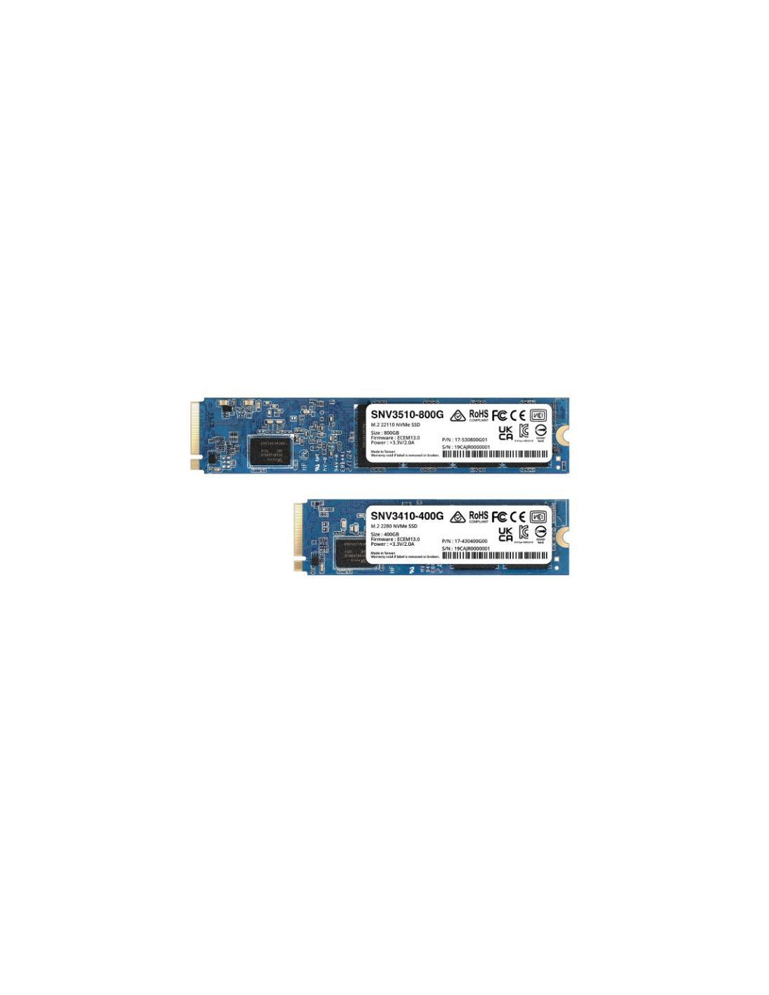 Synology SNV3510-800G - SSD - 800 GB - interna - M.2 22110 - PCIe 3.0 x4 (NVMe)