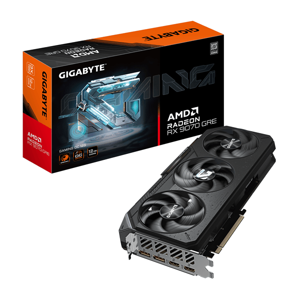 Tarjeta Gráfica GIGABYTE Radeon RX 9070 GRE 12GB GDDR6 Negro