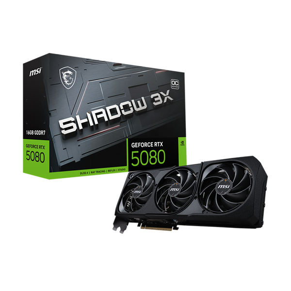 Tarjeta Gráfica MSI GeForce RTX 5080 16GB GDDR7 Grey