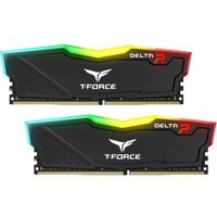 Team Group Kit 16GB (2 x 8GB) DDR4 3200MHz Delta RGB Preto CL16