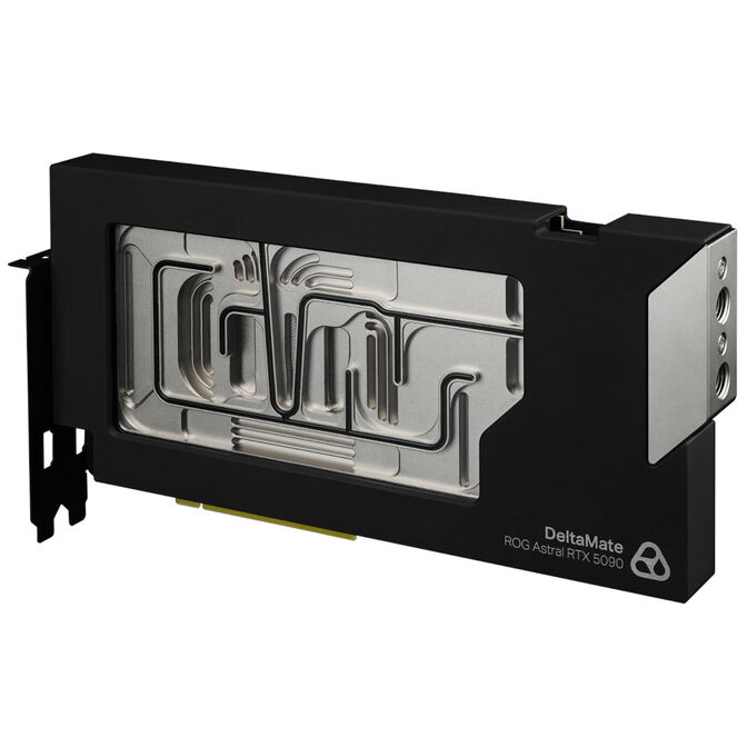 Thermal Grizzly DeltaMate GPU Water Cooler, ARGB, with Backplate - Nera e Trasparente