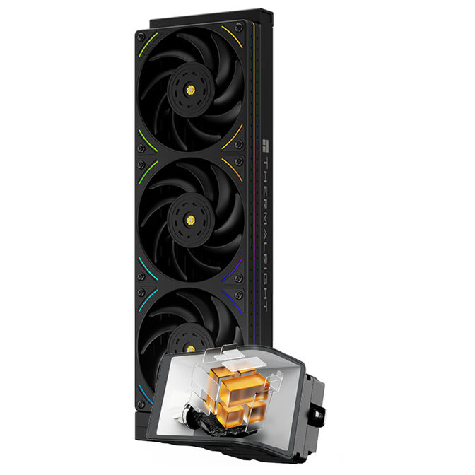 Thermalright Wonder Vision 360 UB ARGB AiO-Wasserkühlung, ARGB, 6,67” OLED-Display – 360mm, schwarz