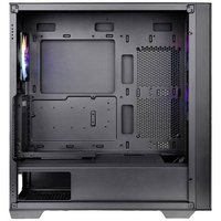 Thermaltake CA-1S4-00M1WN-00 Midi-Tower PC-Gehäuse Schwarz 3 Vorinstallierte LED Lüfter, LCS Kompat