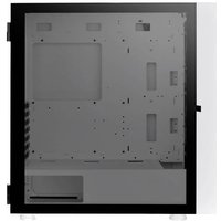 Thermaltake CA-1T9-00M6WN-01 Midi-Tower PC-Gehäuse Weiß 3 Vorinstallierte LED Lüfter, LCS Kompatib