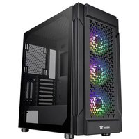Thermaltake CA-1W2-00M1WN-01 Midi-Tower PC-Gehäuse Schwarz 3 Vorinstallierte LED Lüfter, LCS Kompat