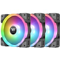 Thermaltake CL-F143-PL12SW-A PC-Gehäuse-Lüfter Schwarz, Transparent, RGB (B x H x T) 120 x 120 x 25