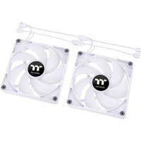 Thermaltake CL-F154-PL14SW-A PC-Gehäuse-Lüfter Weiß, Transparent, RGB (B x H x T) 140 x 140 x 25 m