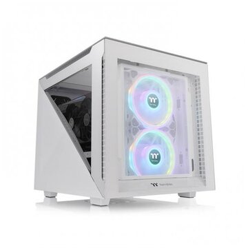 Thermaltake Divider 200 TG Micro Tower Bianco