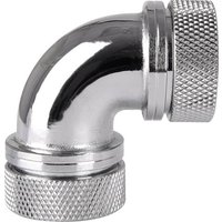 Thermaltake Pacific G1/4 PETG Tube 90-Degree Dual Compression 16mm OD – Chrome Wasserkühlung-Winke