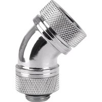 Thermaltake Pacific G1/4 PETG Tube 45-Degree Compression 16mm OD – Chrome Wasserkühlung-Winkelverb