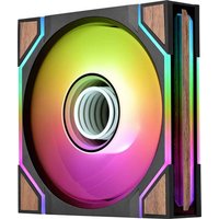 Thermaltake PC-Gehäuse-Lüfter Holz (B x H x T) 124 x 120 x 28 mm inkl. LED-Beleuchtung, inkl. RGB-B