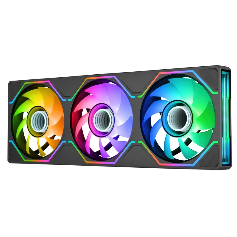 Thermaltake SWAFAN 360 UNIFY ARGB Sync PC Cooling Fan, 360mm, Nero – Ventola Tripla con Pale Intercambiabili