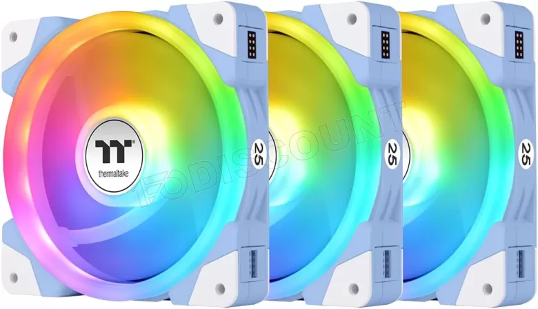 Thermaltake SWAFAN EX14 ARGB Hydrangea Blue 3er-Pack, Gehäuselüfter