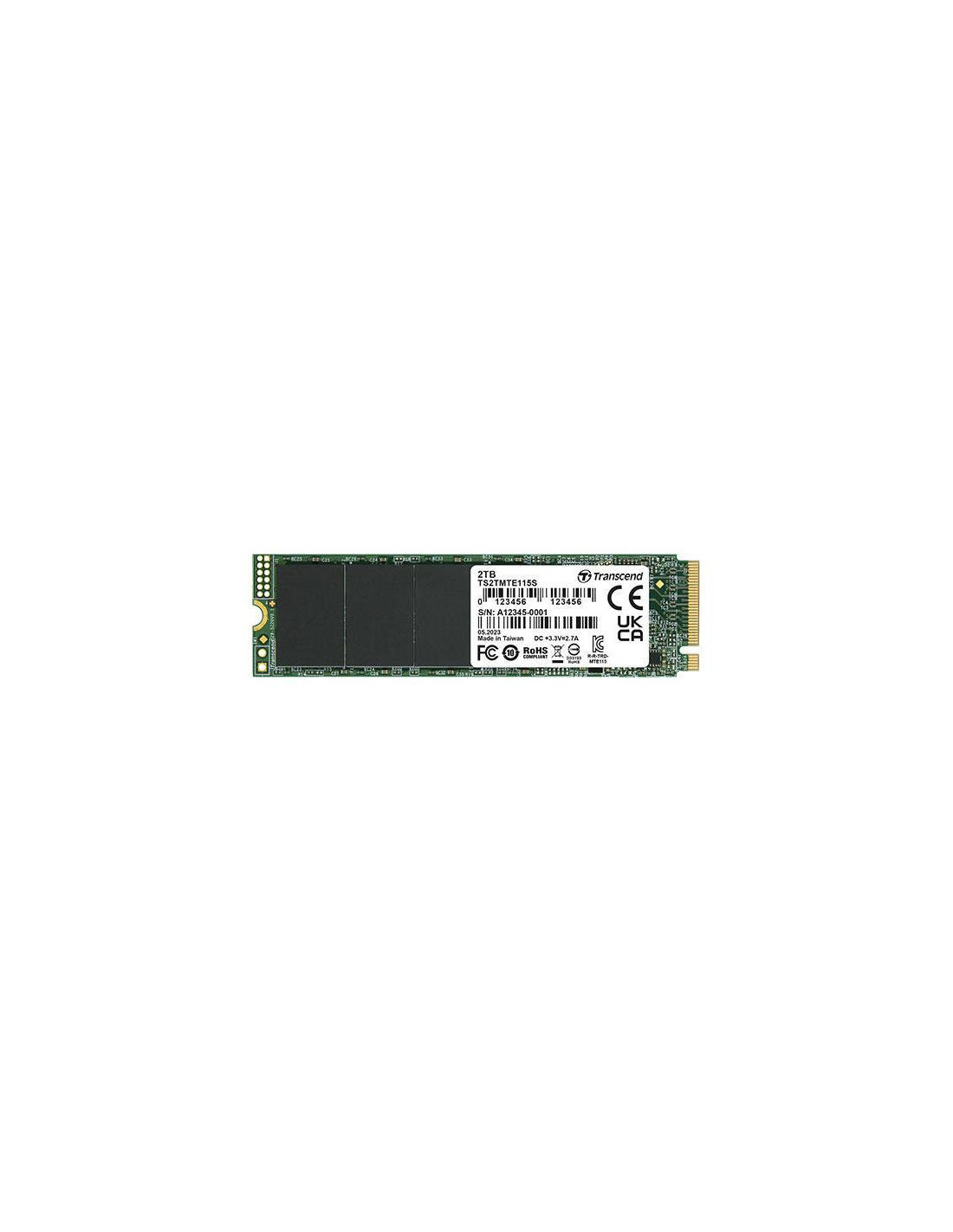 Transcend 2TB M.2 2280PCIe Gen3x4 NVMe TLC