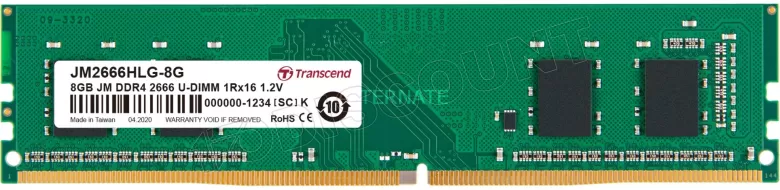 Transcend JetRam JM2666HLG-8G 8 GB 1 x 16 GB DDR4 2666 MHz