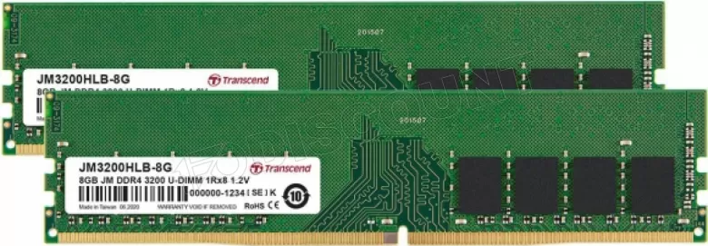 Transcend JetRam JM3200HLB-16GK 16 GB 1 x 8 GB DDR4 3200 MHz