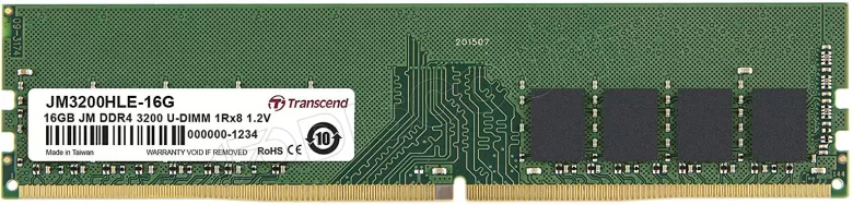 Transcend JetRam JM3200HLE-16G 16 GB 1 x 8 GB DDR4 3200 MHz