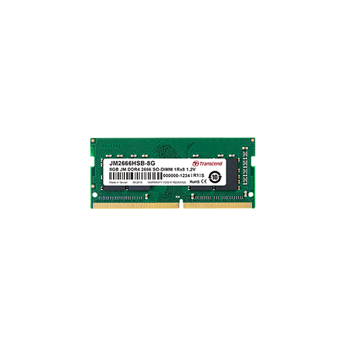 Transcend SO-DIMM 8GB JetRam DDR4 2666MHz 1Rx8 1Gx8 CL19 1.2V