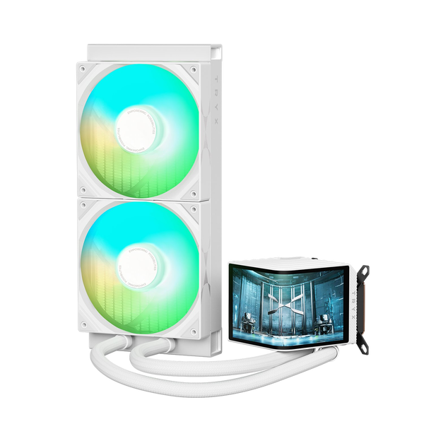 TRYX Panorama 280 ARGB | Refrigeración Líquida Blanca Pantalla curva AMOLED 6,5″