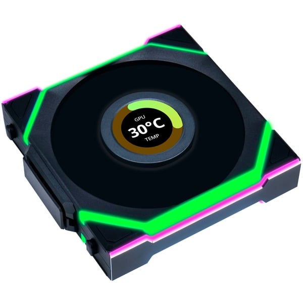 UNI FAN SL120 LCD Wireless Reverse Blade RGB case fan