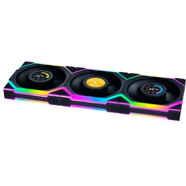 UNI FAN SL120 LCD Wireless Reverse Blade RGB case fans