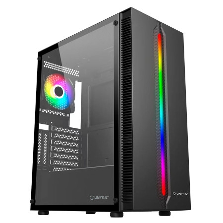 UNYKA GAMING CAIXA ATX ARMOR LUMINA 205 ARGB USB2.0/3.0 PRETO