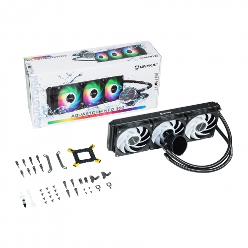 UNYKA GAMING COOLER LIQUID AQUASTORM NEO 360 BLACK | UK363101
