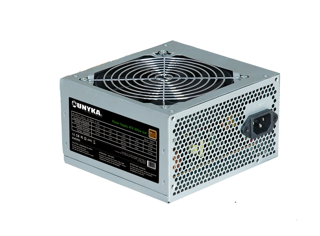 UNYKAch ATX 300W fonte de alimentação Prateado