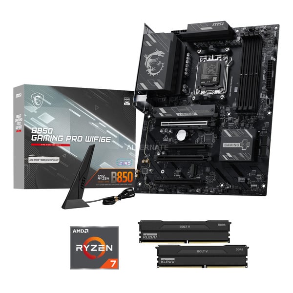 Upgrade Kit B850 GAMING PRO WIFI6E + Ryzen 7 9850X3D + 32 GB